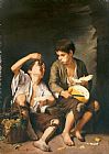 Famous Eating Paintings - Beggar Boys Eating Grapes and Melon